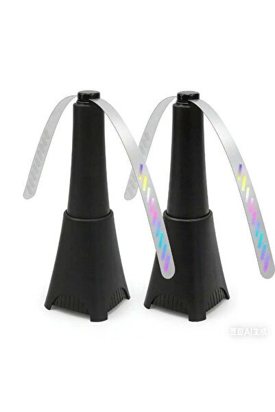 Arabest 2-Pack Food Fans,AA Battery Powered,Portable Table Fans,Holographic S...