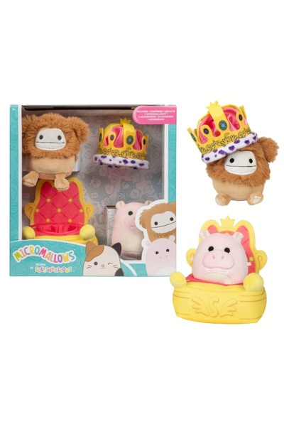 Jazwares Set 2 jucarii plus Micromallows, Jazwares, 6cm, multicolor