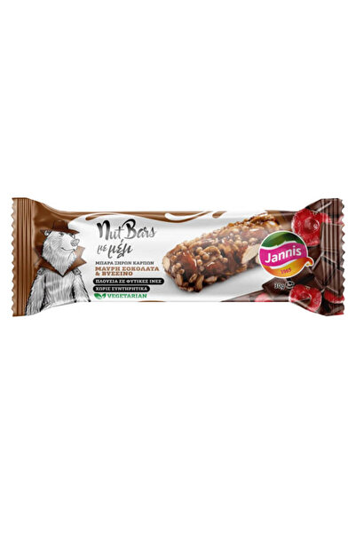 Jannis ΜΠΑΡΑ ΞΗΡΩΝ ΚΑΡΠΩΝ ΜΕ ΜΕΛΙ 30gr. - (ΜΑΥΡΗ ΣΟΚΟΛΑΤΑ ΚΑΙ ΒΥΣΣΙΝΟ)