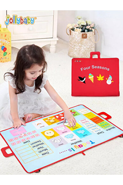 Jolly Baby Carte educativa paturica " 4 ANOTIMPURI" Montessori Jollybaby 8242...
