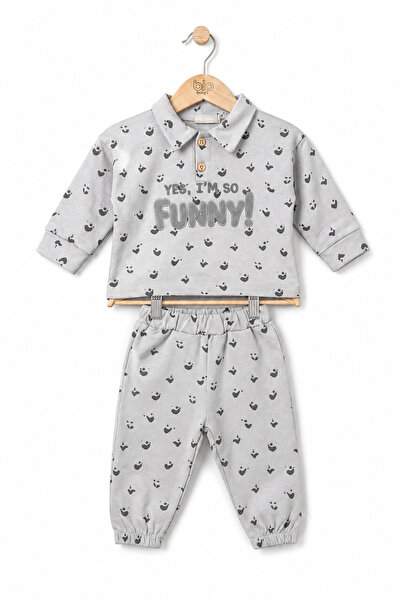 Bip Baby Funny Embroidered Double Set for Baby and Child with Elastic Waistband
