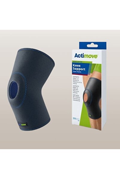 ACTIMOVE Genunchiere Ediție Sport cu rotulă expusă, negre, mărimea XL, 1 bucată.