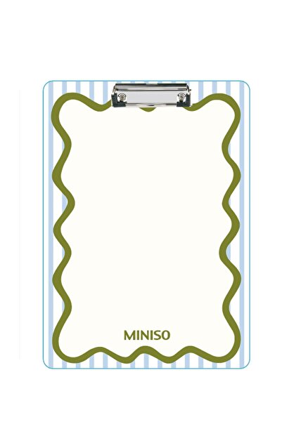 Miniso Lisanslı Basic A5 Sekreterlik Yeşil – Klipsli Pratik Evrak Düzeni
