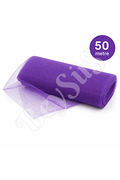 BeySüS Ornamental Tulle Purple Crystal Tulle 50 m
