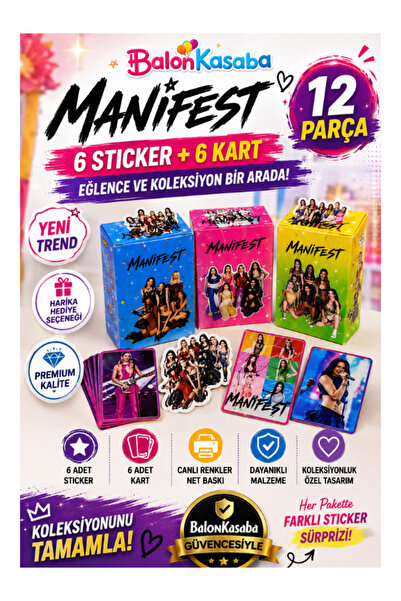 BalonKasaba Manifest Sticker ve Koleksiyon Kartı Seti 12 Parça – 6 Sticker 6 ...