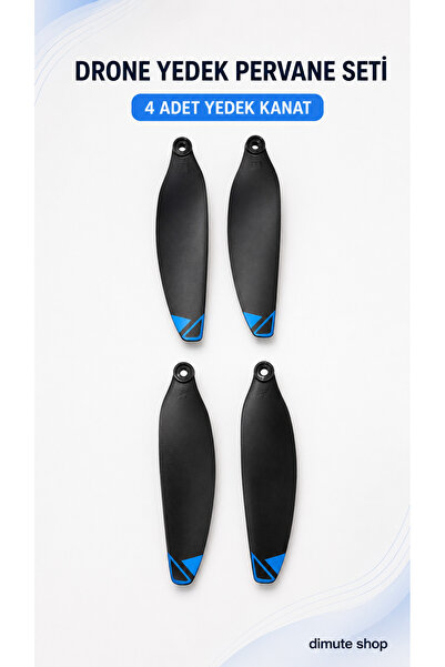 Dimute Shop Drone Pervanesi 4 Adet Yedek Kanat Seti 6.5cm x 1.5cm