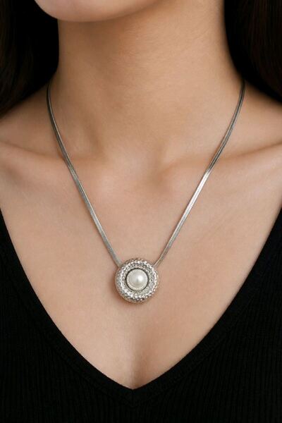 Monalisa Home Figured Anti-Tarnish Steel Adjustable Chain Luxury Necklace