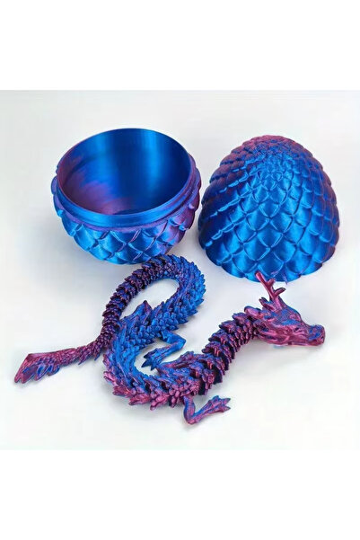 Choice9 Red and blue 3D Mini Chinese Dragon Surprise Egg Movable Tabletop Dec...