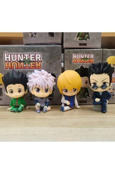 Choice4 Bandai 1 set 4 pcs With Box 4pcs/Set Hunter x Hunter Chibi Sitting An...
