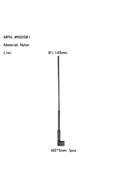 Choice5 R005B1-145MM خط إشارة هوائي محاكي للديكور من Rcdream لسيارات التحكم ع...