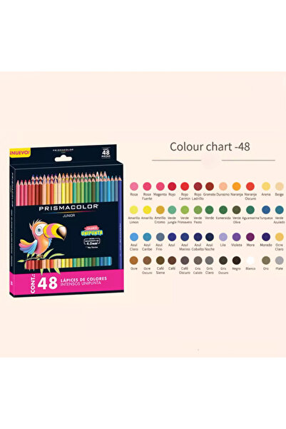 Choice3 مجموعة أقلام رسم زيتية ملونة من بريزماكولور جونيور، 48 لونًا، 4.0 مم،...