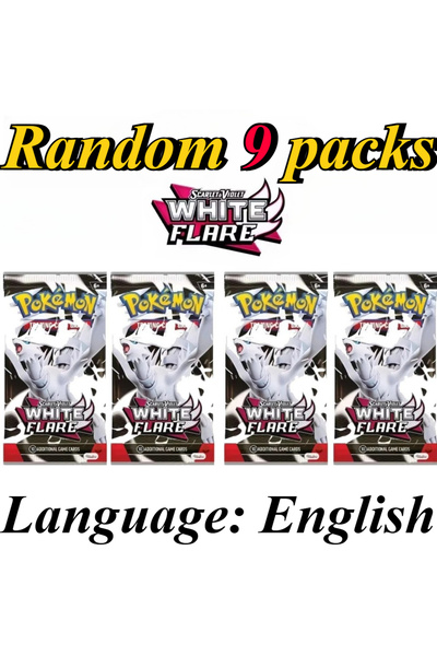 Choice3 Bandai WHITE FLARE 9 Packs Pokémon Card Packs Bright Stars Prismatic ...