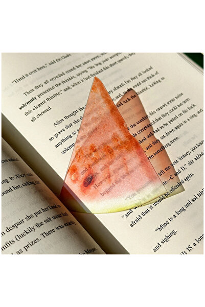 Choice3 Watermelon bookmark Delicate Transparent Acrylic Bookmark Reading Mar...