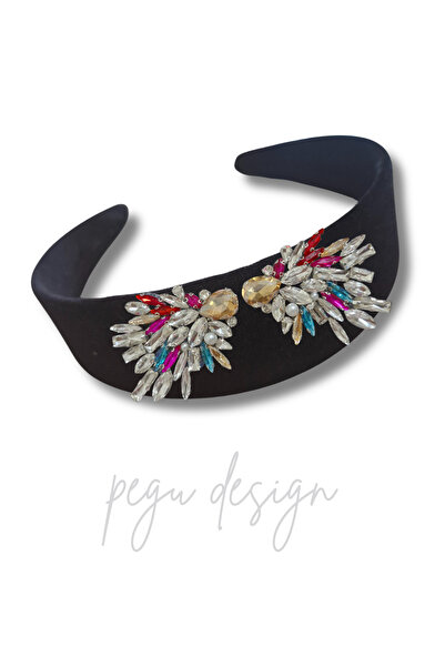 pegu baby collection ΣΕΙΡΑ DİANA ΜΕ ΠΕΡΙΓΡΑΜΜΑ ΑΠΟ ΜΑΥΡΟ ΒΕΛΟΥΔΟ ΚΑΙ ΠΕΤΡΑ ΑΓ...