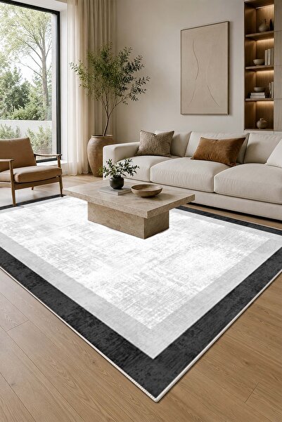 NOVİRA HOME Lüks Salon Halısı Makinede Yıkanabilir Kaymaz Taban Halı