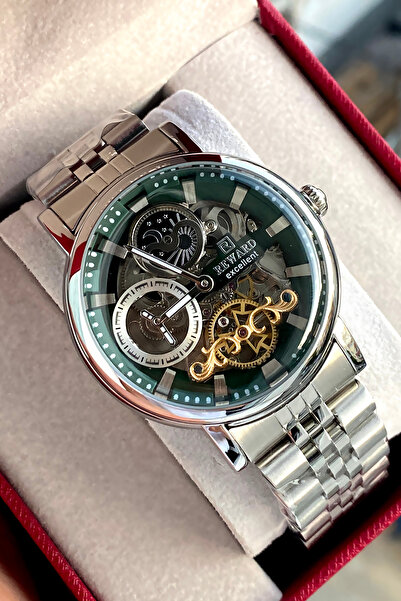 Reward Automatic Mechanism Steel Cord 2 Year Warranty Men's Wristwatch