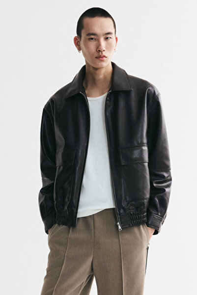 H&M Kaplamalı Bluzon Ceket