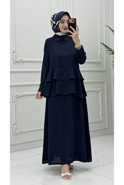 Generic Brand Seren Skirt Suit Navy Blue