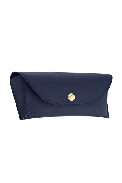 Techsuit - Glasses Case (ETI4) - PU, 17.3 x 7.0cm - Navy Blue, precise coating