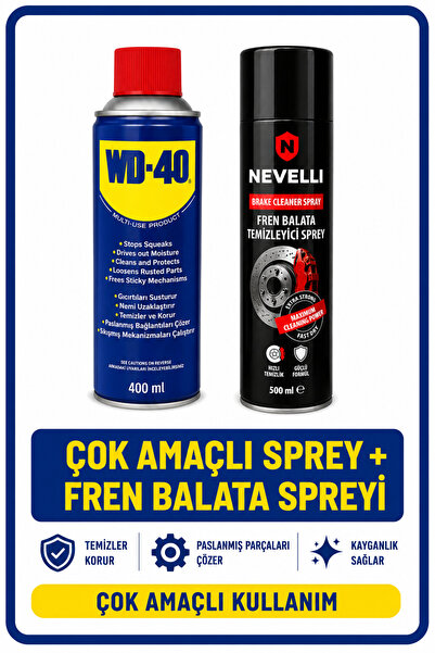 Henkel WD-40 Çok Amaçlı Temizleyici ve Yağlayıcı Sprey - 400 ml / Fren Balata...