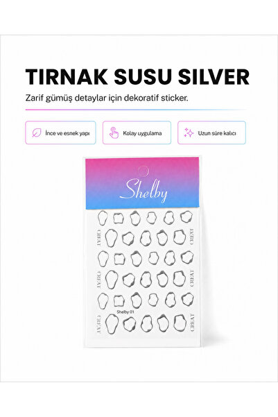 SHELBY ŞHELBY TIRNAK SÜSÜ SİLVER