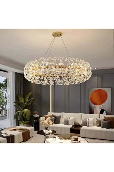 OEM Candelabru Cristal SEGOVIA Magno 12x E14, Diametru 60cm, Auriu Lucios, In...