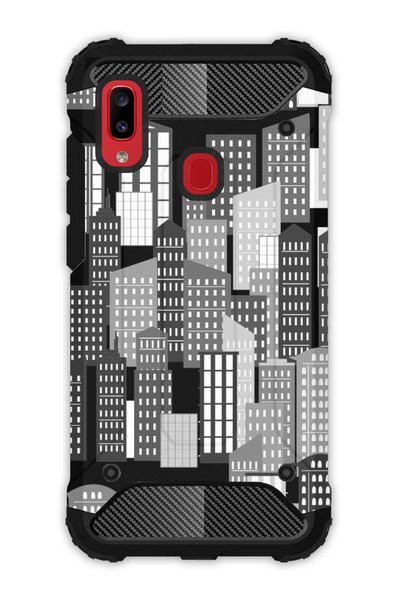 EGSTECH Galaxy A20 - A30 Case Army Tank Full Protection Anti-Shock - 3D Skysc...