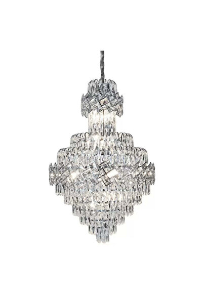 OEM Кристален полилей WINDSOR Grande Supremo 10xE14, диаметър 60X90см, лъскав...