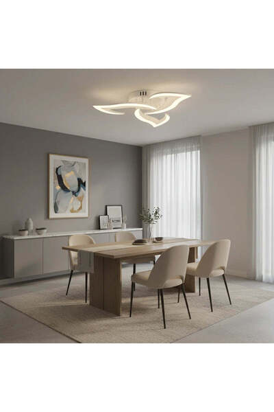 OEM LED полилей с дистанционно управление LOTUS, 48W, 3 венчелистчета, студен...