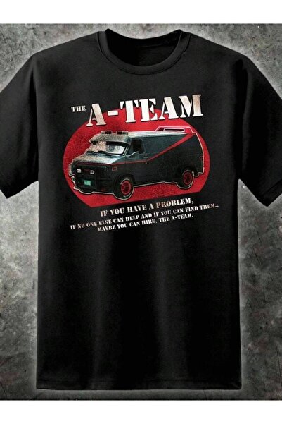 21JNRY تي شيرت رجالي من A Team بتصميم الثمانينيات من القرن الماضي مستوحى من ا...