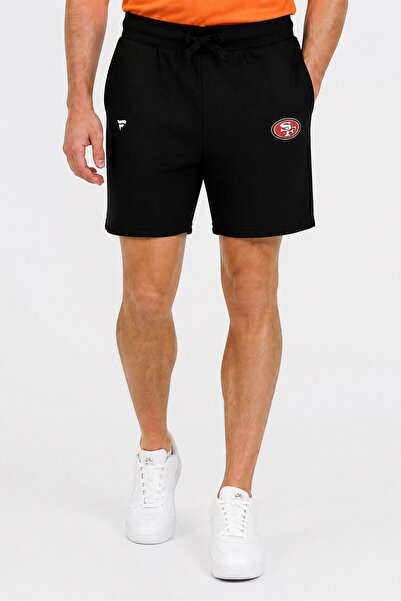 NFL Men Sportswear Fit Brand Logo Outdoor Shorts, Black