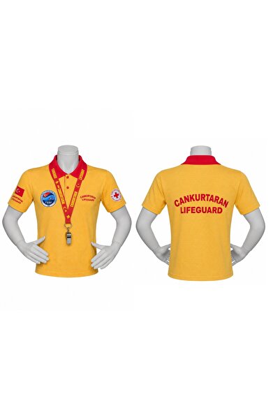 MARTEN طقم قميص بولو من قماش كابا سريع الجفاف بتصميم CANKURTARAN LIFEGUARD TS...