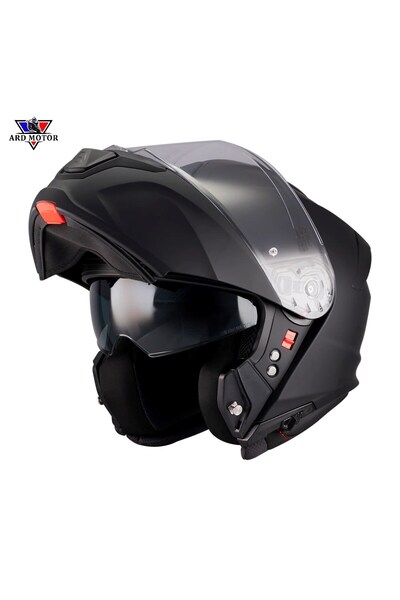 MT Helmets Genesıs Sv Pure A1 Mat Siyah Çene Açılır Kask