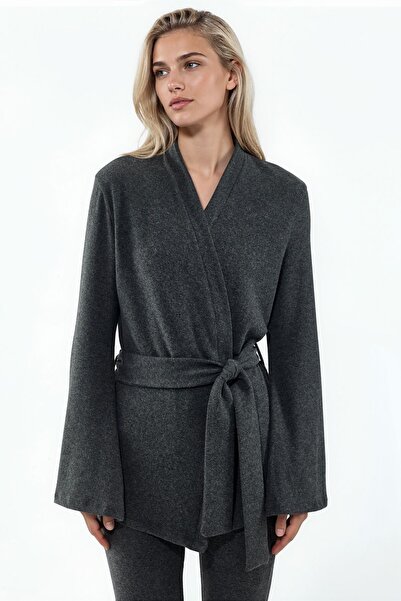 Hiccup BUSEM Cardigan Tricotat Cu Model Rib Și Cordon