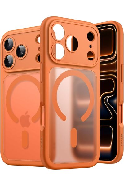 Generic URBAN Magnetic Matte Case for iPhone 17 Pro, Orange | Compatible with...