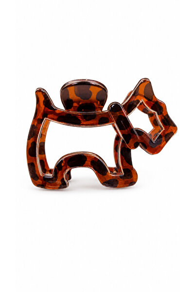 Marka Dog Model Leopard Patterned Buckle
