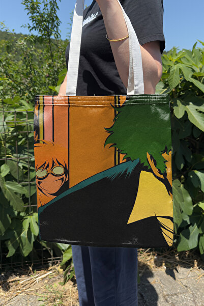 ZipZap Cowboy Bebop V2 Summer Winter Double-Sided Canvas Print Tote Bag Anime...