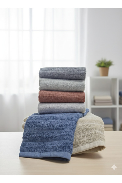 TABEA HOME Azra 6-Piece Kitchen Towel Set Cotton