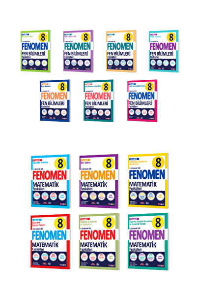 8.SINIF FENOMEN MATEMATİK VE FEN BİLİMLERİ FASİKÜLLERİ 2Lİ SET