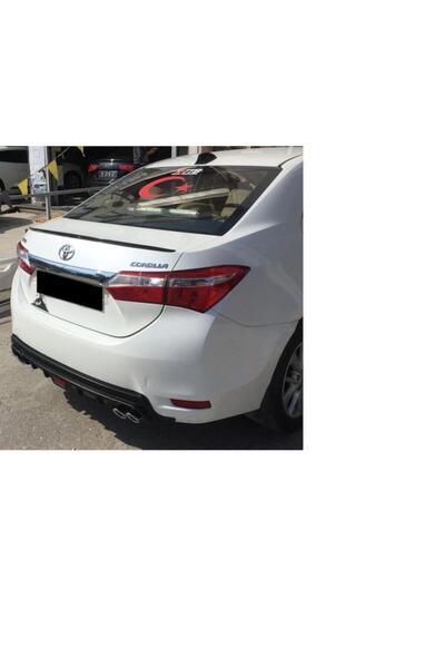 GARDENAUTO Black Toyota Corolla Spoiler Trunk Top Streamer Glossy