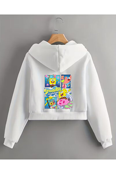 haha Children's Hooded Spongebob Printed Jacket