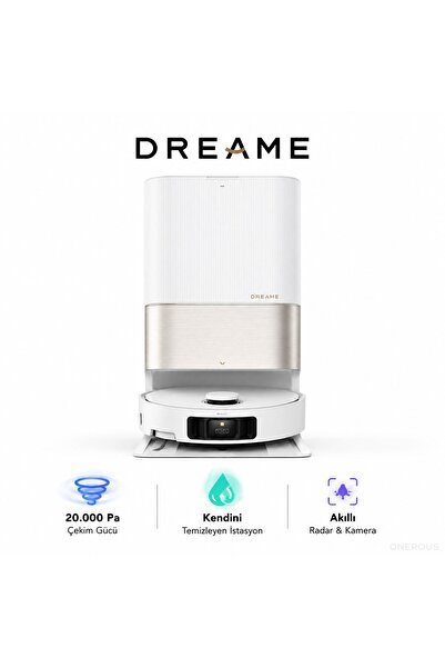 Dreame 20.000Pa Yüksek Çekim Güçlü Kendini Temizleme Özellikli Robot Süpürge,...