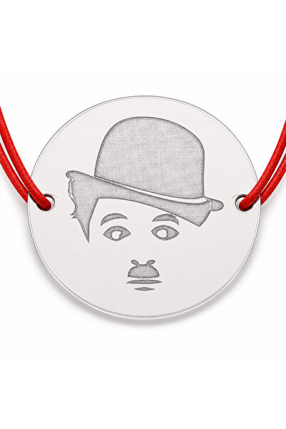 Simoshop Brățară argint 925 cu comediant retro, șnur reglabil