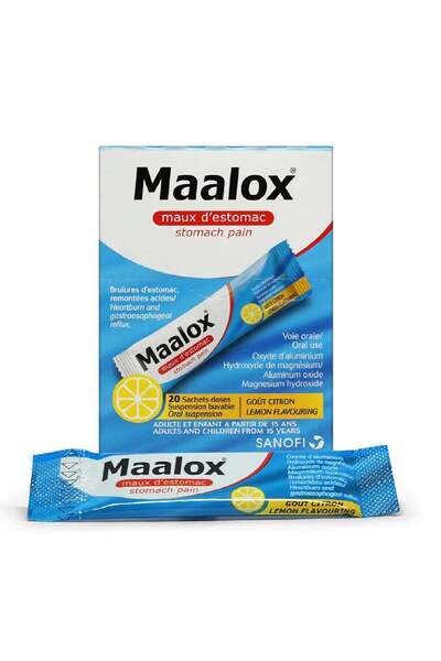 Maalox plus Stomach Pain Relief Sachets 20’s (Quick-Acting Relief for Digesti...