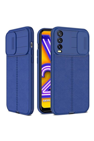 Fibaks Vivo Y11s/y20/y20s Uyumlu Kılıf Sürgülü Slide Kamera Korumalı Deri Gör...