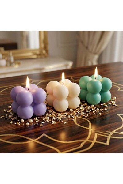 aurora naturalis Aurora-Naturalis Handmade Mini Soy Wax Bubble Candles Gift S...