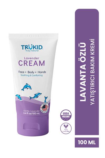 Trukid كريم العناية ببشرة الأطفال المهدئ بخلاصة اللافندر 100 مل