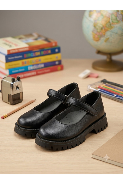 nuh kids Black Daily Orthopedic Girls' Ballerinas