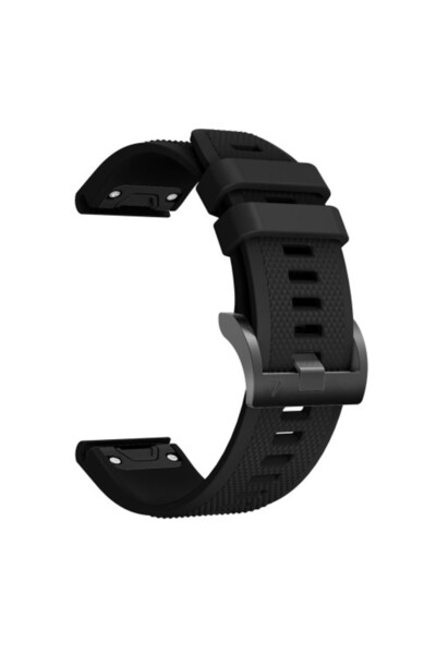 OEM Silicone Strap with Embossed Small Triangles and Metal Buckle for Garmin ...