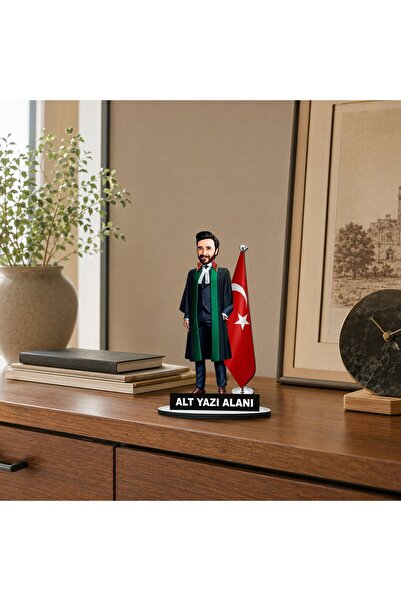 MK Sanart Fotoğraftan Kişiye Özel Avukat Karikatürlü Biblo Avukatlar Günü Hed...